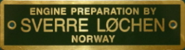 Engine Preparation motorskilt og emblem